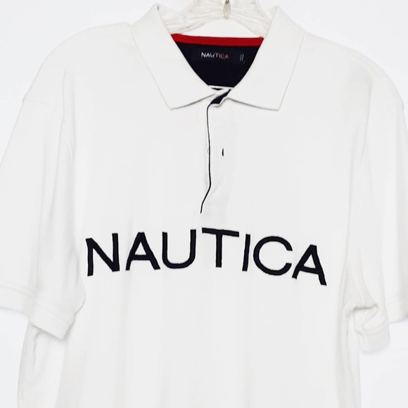 Nautica Other - Men's Nautica Logo Collared Shirt Casual Large